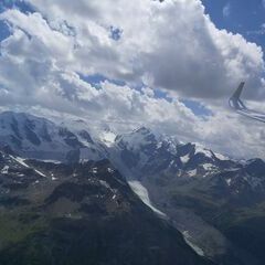 Flugwegposition um 12:28:35: Aufgenommen in der Nähe von Maloja, Schweiz in 3427 Meter